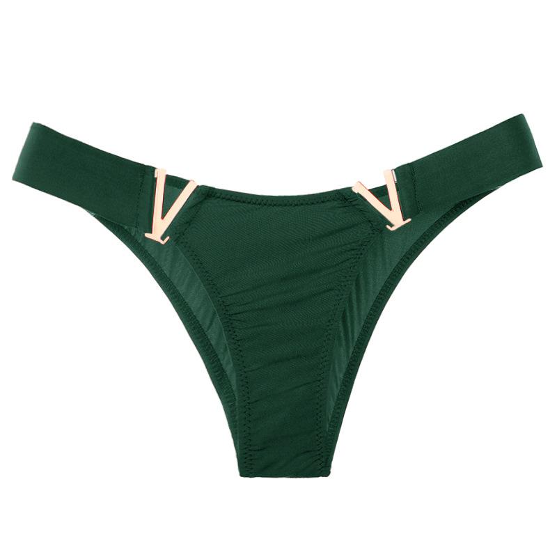 Frauen Sexy Höschen Sommer Seide G-String Mode V Wort 6 Farbe Unterwäsche Nahtlose Atmungsaktive Thongs Damen Dessous Dessous