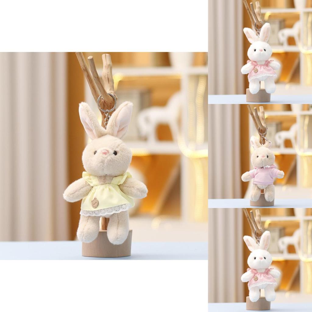 Hoodie Bunny Plush Keychain Toy Doll Cute Gift For Kids And Backpack Decoration