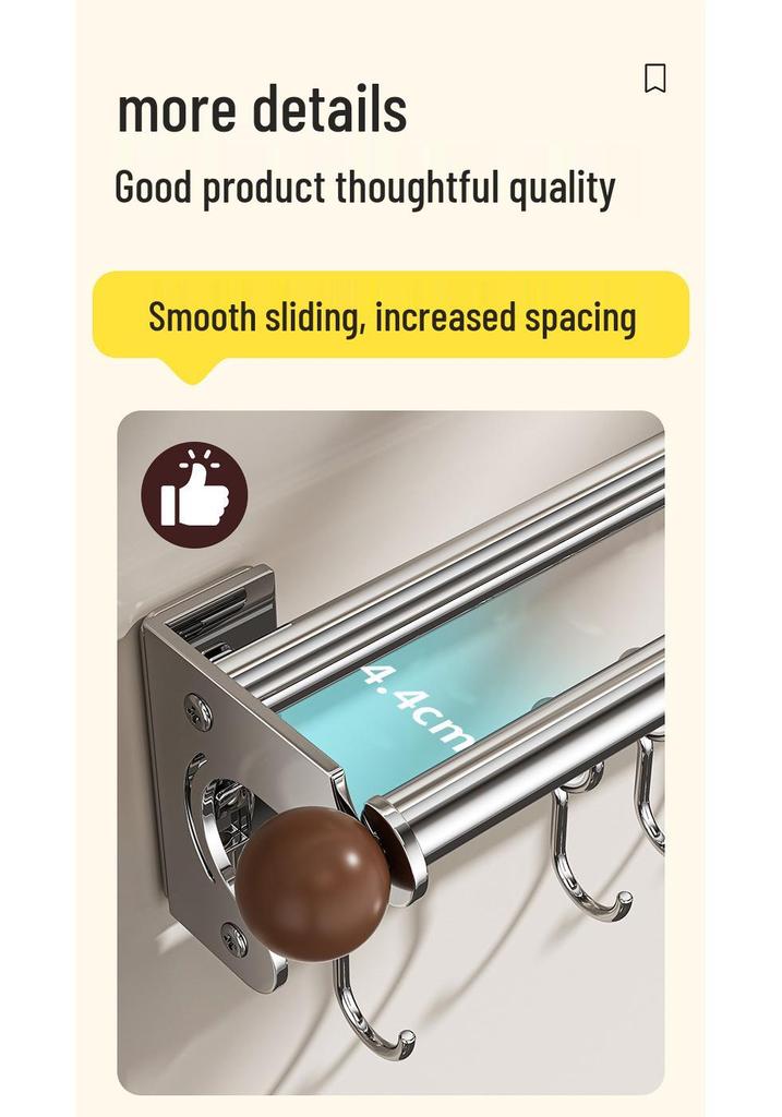 Wall-Mounted Multi-Functional Kitchen Rack: Knife Holder, Pot, Spatula & Spoon Storage, Punch-Free Installation