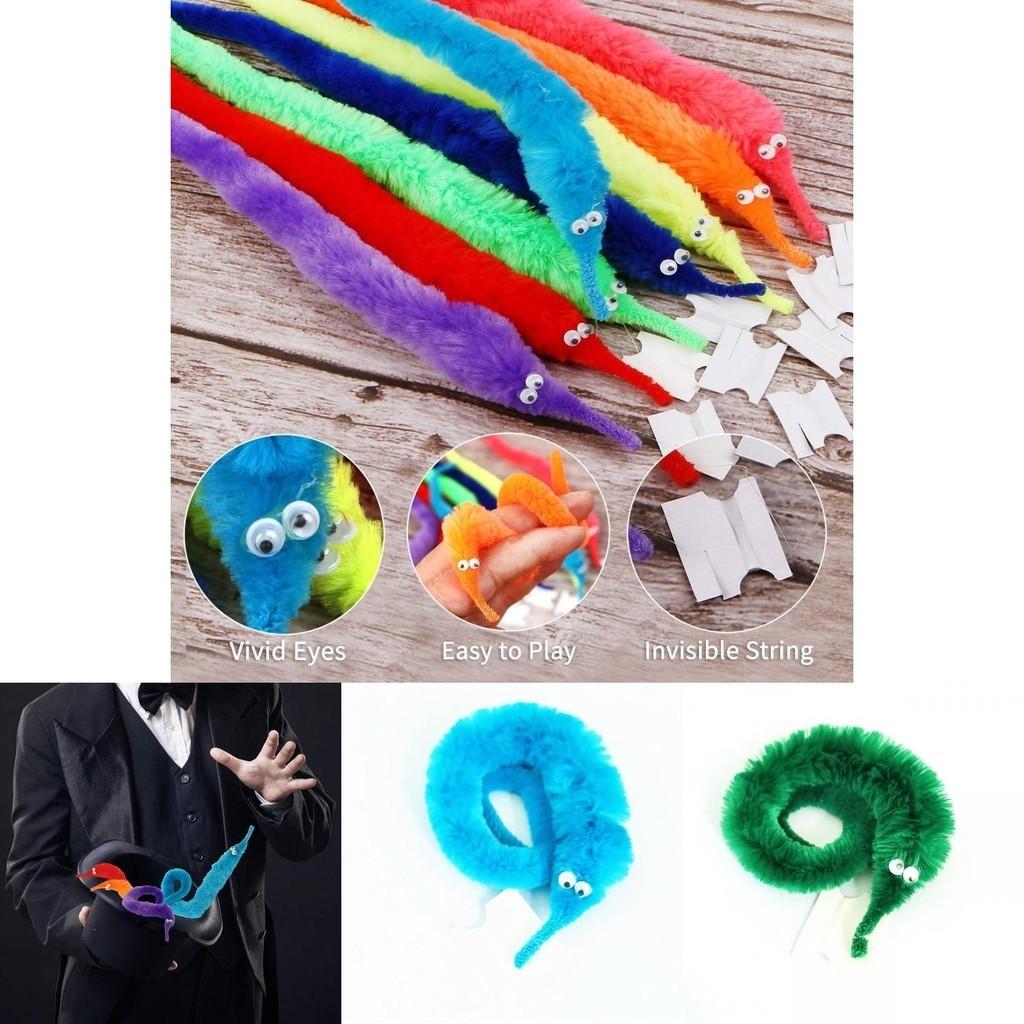 Verme Magico Twisty Giocattolo di Peluche Divertente e Unico per Scherzatori Appassionati di Magia 22,5 cm