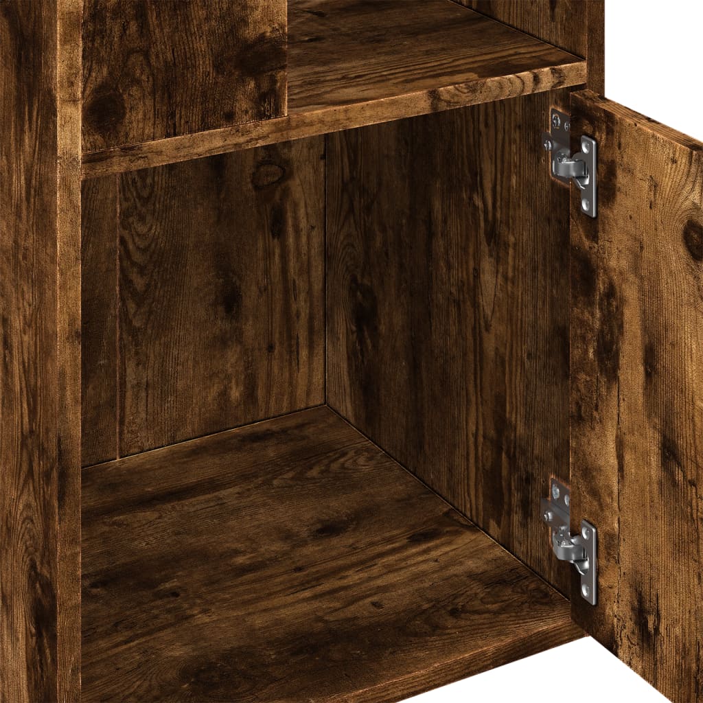 Bookshelf Smoked Oak 40x36x189 cm Engineered Wood