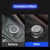 1Pc Multi Media Car Multimedia Button Knob Crystal Cover Trim For BMW 1 3 5 6 7 Series F20 F21 F06 F12 F07 F11 F18 F25 F26 X3 X4