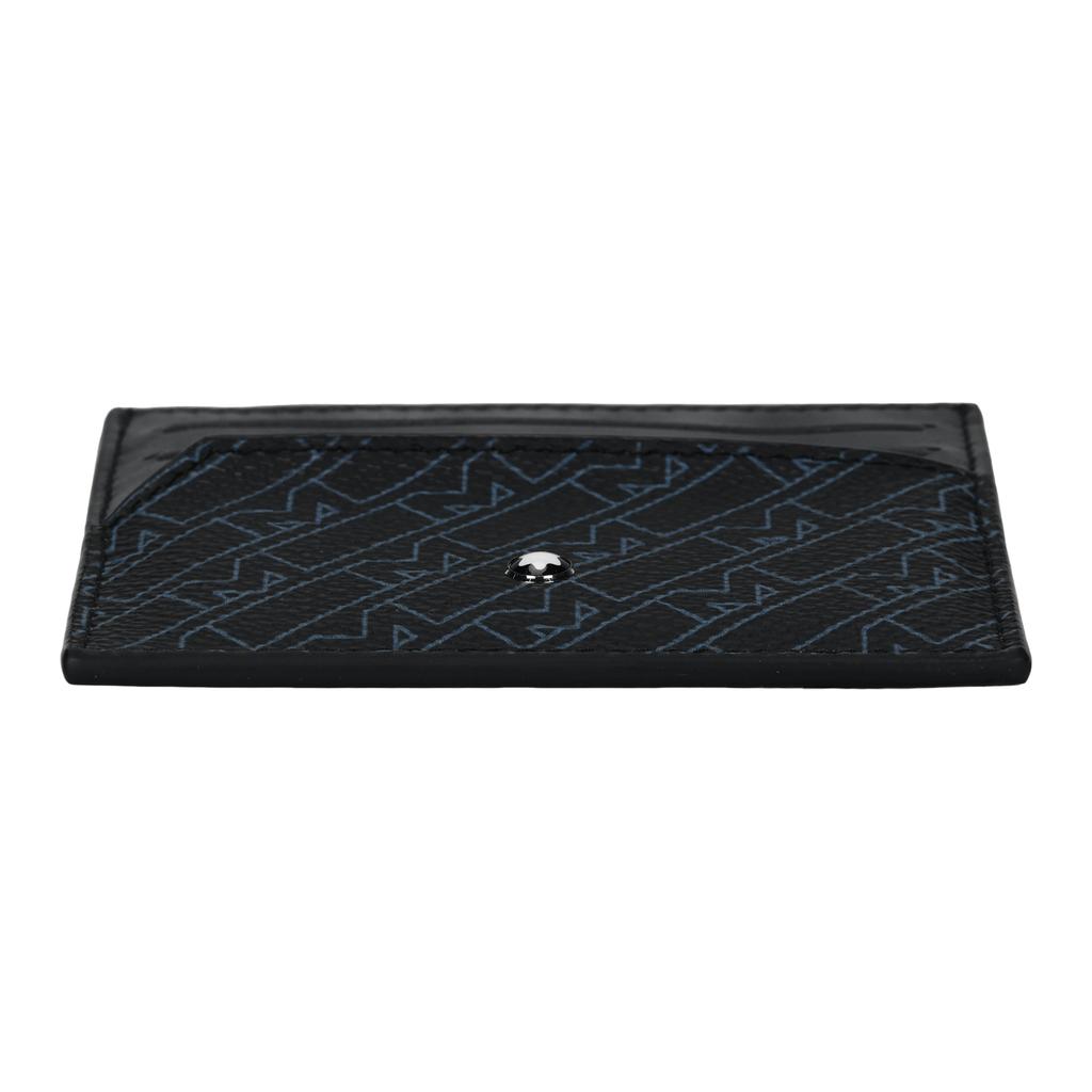 Montblanc M Gram 4810 M Print PVC Card Holder Men Accessories Blue Black 127443