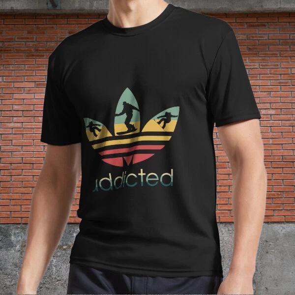 Men s and Women s T-shirts Snowboarding addicted vintage XXL