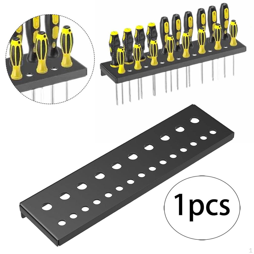 Screwdrivers Holder Garage Tool Organizer Wall Mount Metal Easy to Install Utility Rack Pliers