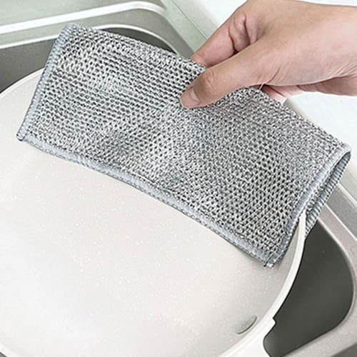 Set of 10 Metal Wire Dishcloths, Dishwashing Cloths, Kitchen Wire Dishcloths, Scratch-Free, Strong Absorbent Wire, Durable, Bottle Cleaning, Dishwashi