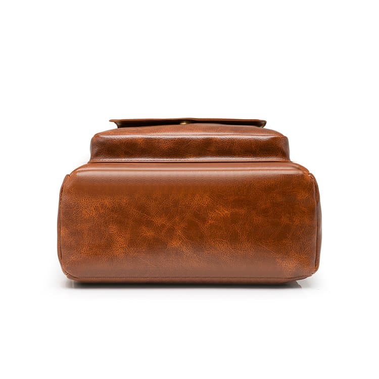 Europäischer und amerikanischer Rucksack für Damen im Vintage-Stil aus weichem Leder