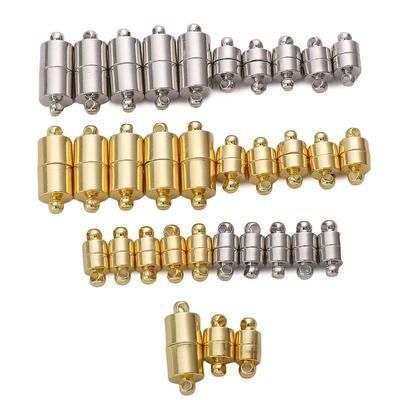 Zylindrische Kupfer-Magnetschnalle für DIY-Schmuckherstellung, Bastelzubehör