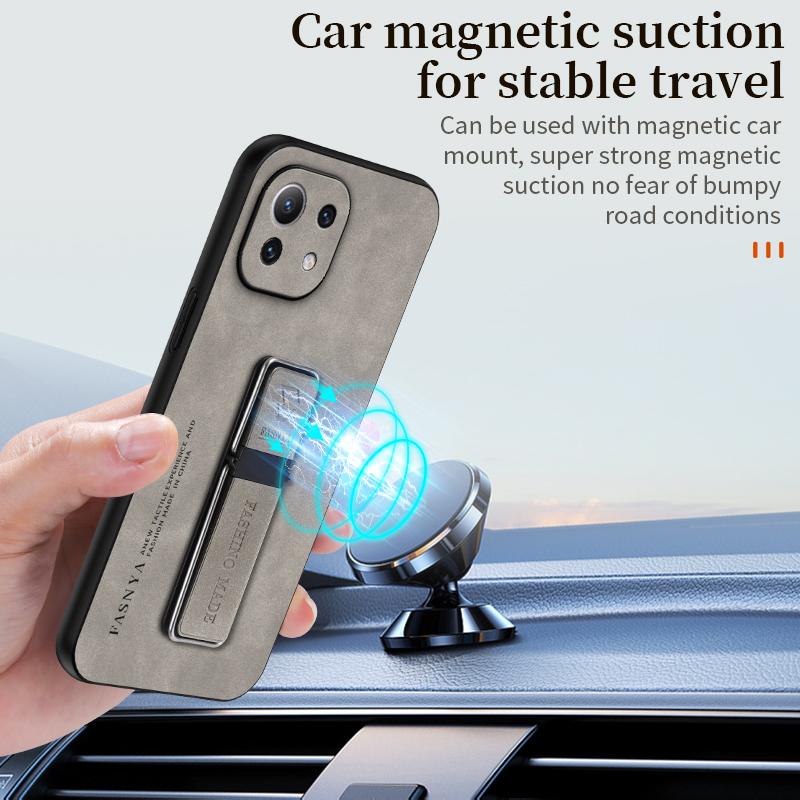 Pentru carcasă xiaomi 11 lite suport magnetic auto huse de telefon pentru xiomi mi11 xiaomi mi 11 lite ne 5g 11lite light husă spate piele