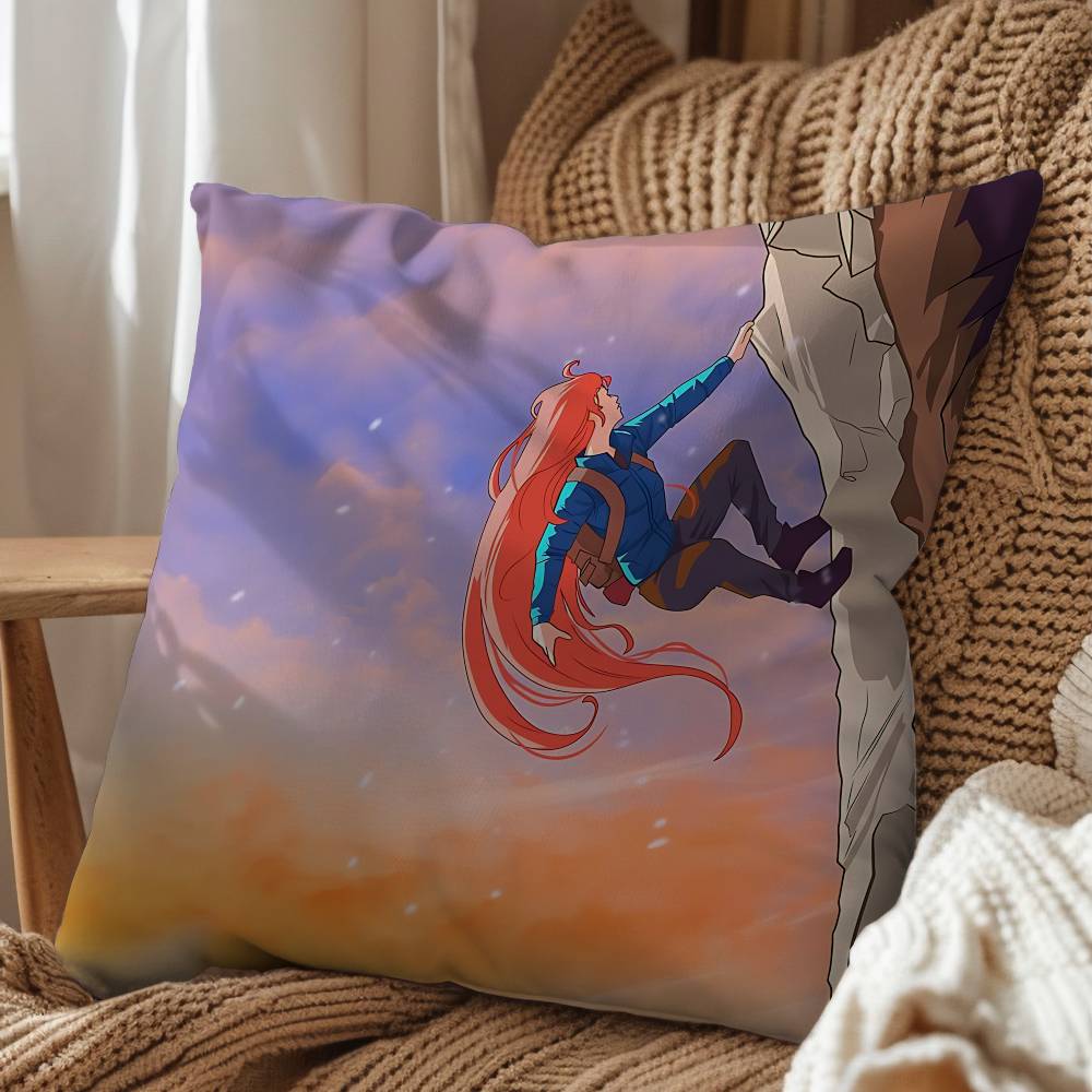 

game Celeste Mountain Celeste Cushion Cover Suitable For Sofa Car Bedroom Office Cushions Decorative Pillow Case 45x45 cm