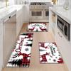 1Pcs Anti Fatigue Kitchen Rugs Merry Christmas Deer Print Waterproof Non-Slip Thick Cushioned Kitchen Mat Heavy Duty Comfort Standing Mat for Kitchen