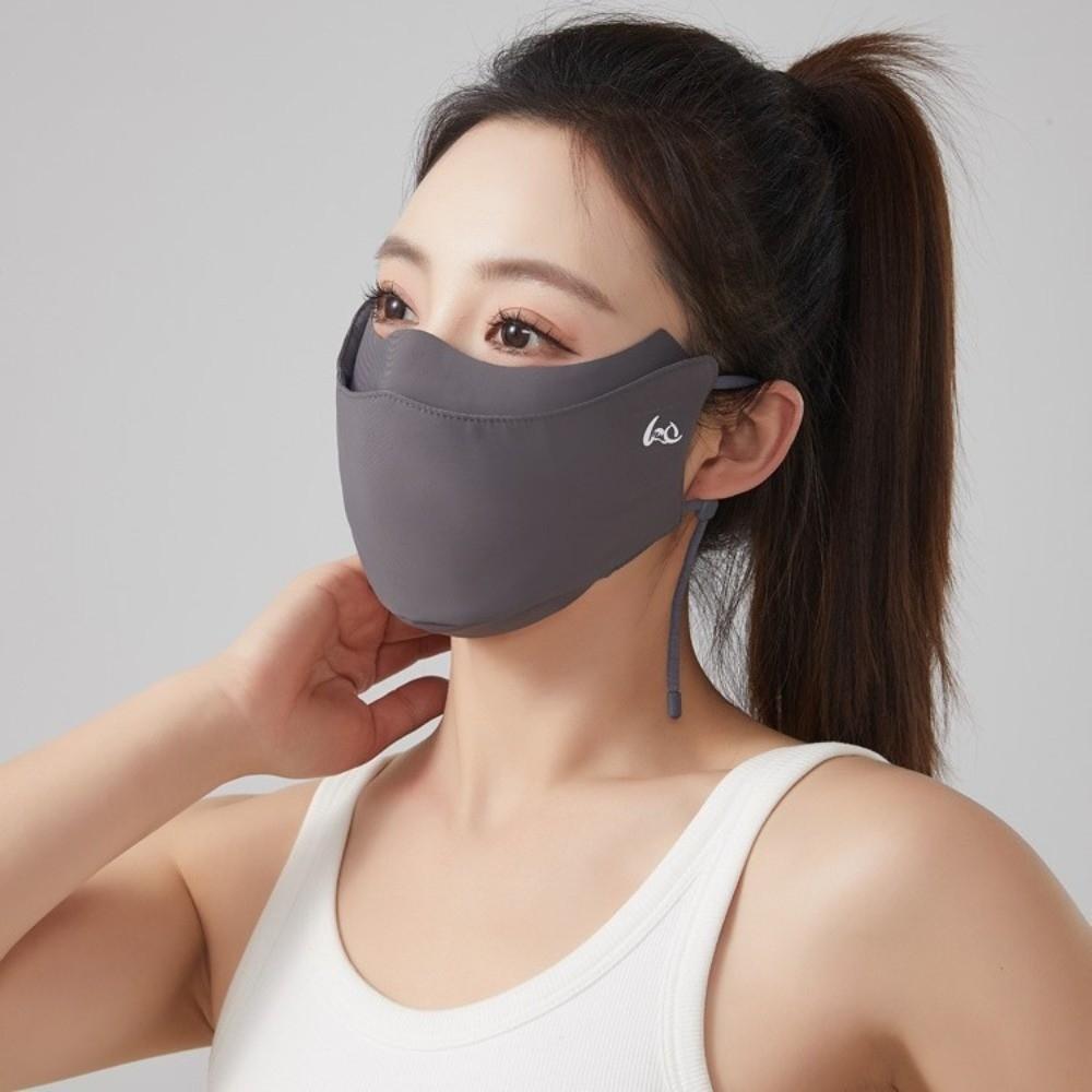 Compartment-style Summer Face Mask Hanging Ear Show Your Nose and Mouth Sports Mask UV Protection