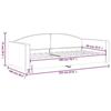 VidaXL Taupe Daybed 90x200 Cm Fabric 354114