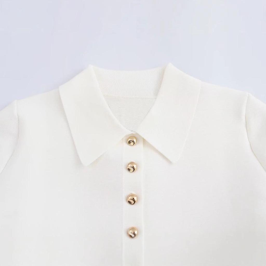 2025 Spring Women's European & American Style Fashion Knit Coat with Short Skirt Hem