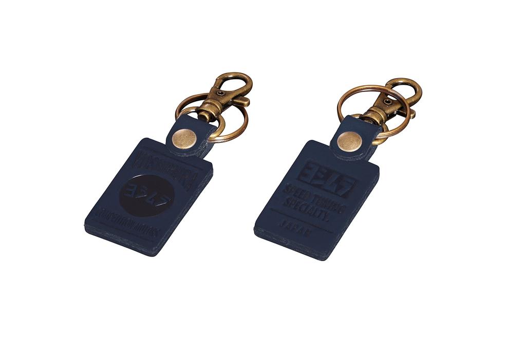 Yoshimura 903-223-5500 Key Chain, Leather Key Chain, Blue