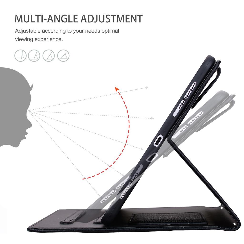 Wallet Case for iPad Air 13 (2025)/(2024)/iPad Pro 12.9 (2021/(2020) 3D Effect Cat Pattern Leather Stand Table Cover