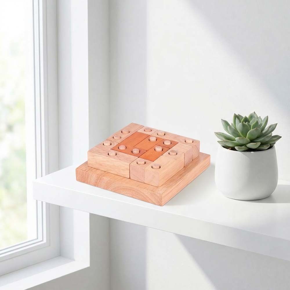 3D Geometric Puzzle Game Assembling 3D Wooden Puzzles IQ Puzzle Mind Brain Teaser  Kids Gifts