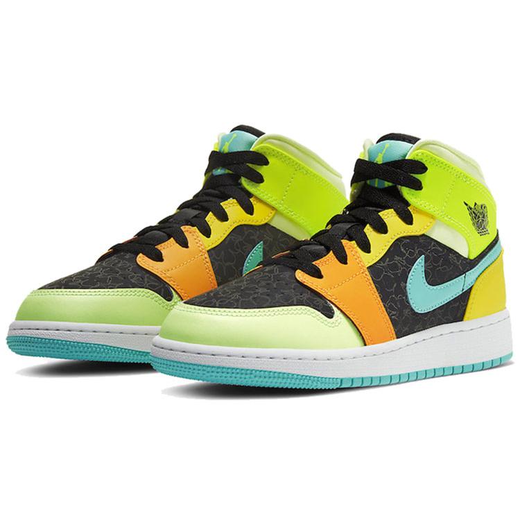 Jordan 1 Mid SE Aurora Green GS BQ6931-037