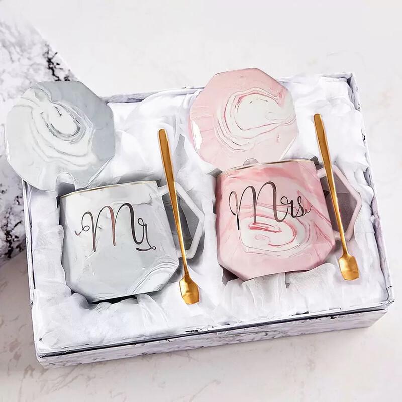 

TLXT Creative Diamond Coffee Mug Pair Gift Set
