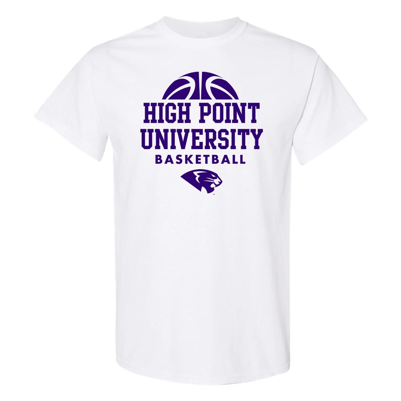 High Point University Panthers Basketball Hype T-Shirt - White M