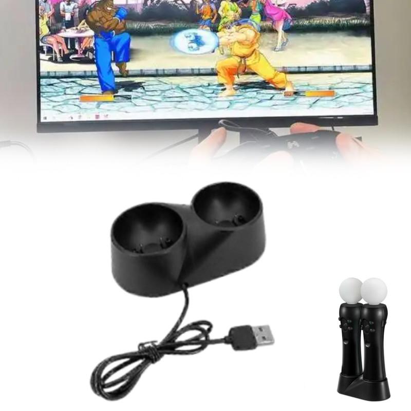 Ps4 Move Vr Motion Controllers Handle Seat Charger With Vibration Feedback Tool