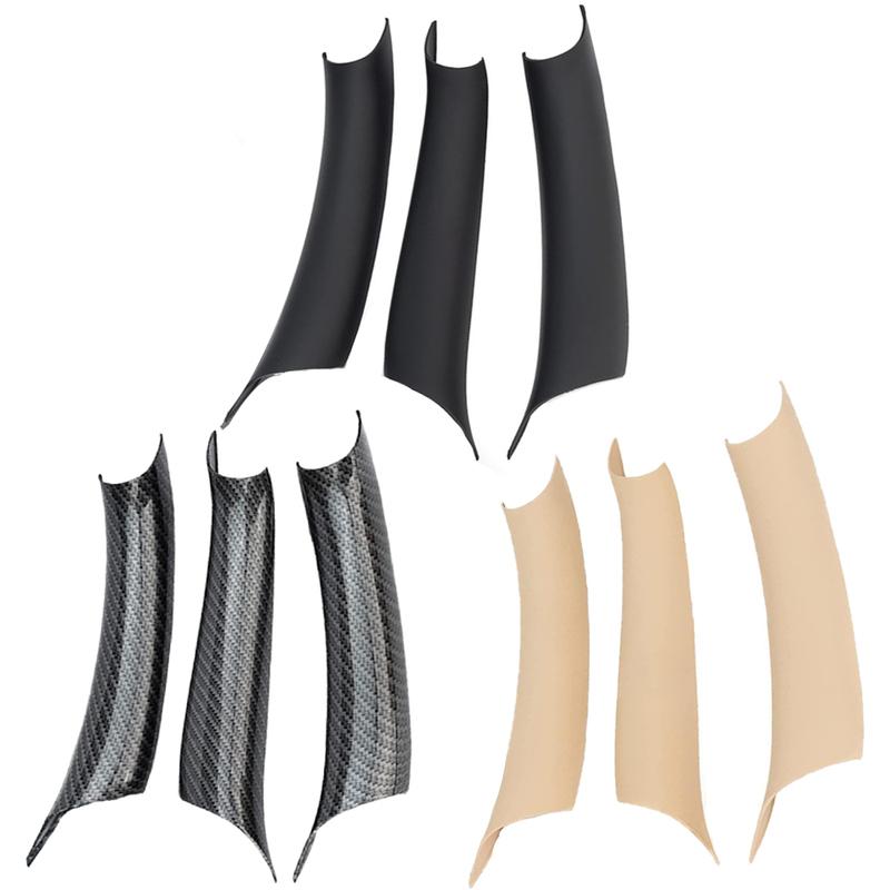 3 pcs Door Pull Handle Covers Interior Side Door Handle Cover For BMW X5 F15 M F85 2014-2018 X6 F16  M F86 2014- LHD Models