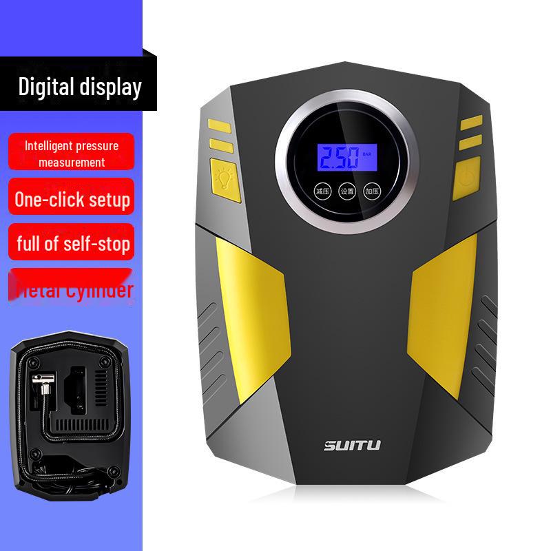 12V Portable Car Tire Air Pump with Light