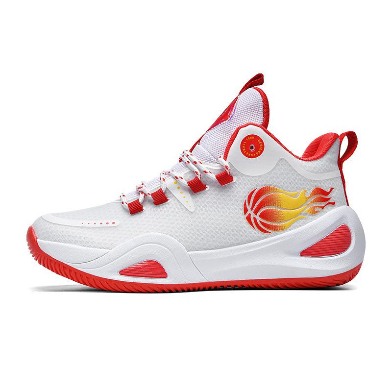 

2026 Summer New Unisex Outdoor Basketball Shoes - Breathable Mesh, Non-Slip Shock-Absorbing - 5 Colors Athletic Footwear 39 красный