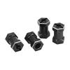 4Pcs/Set 12mm Hex Drive Adapter Set Metal Wheel Hex Hub Crawler Wheel Adapter  For 1/10 RC Crawler