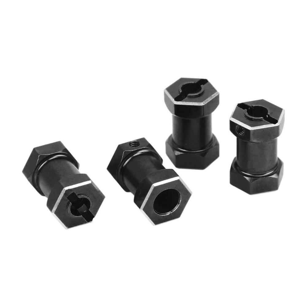 4Pcs/Set 12mm Hex Drive Adapter Set Metal Wheel Hex Hub Crawler Wheel Adapter  For 1/10 RC Crawler