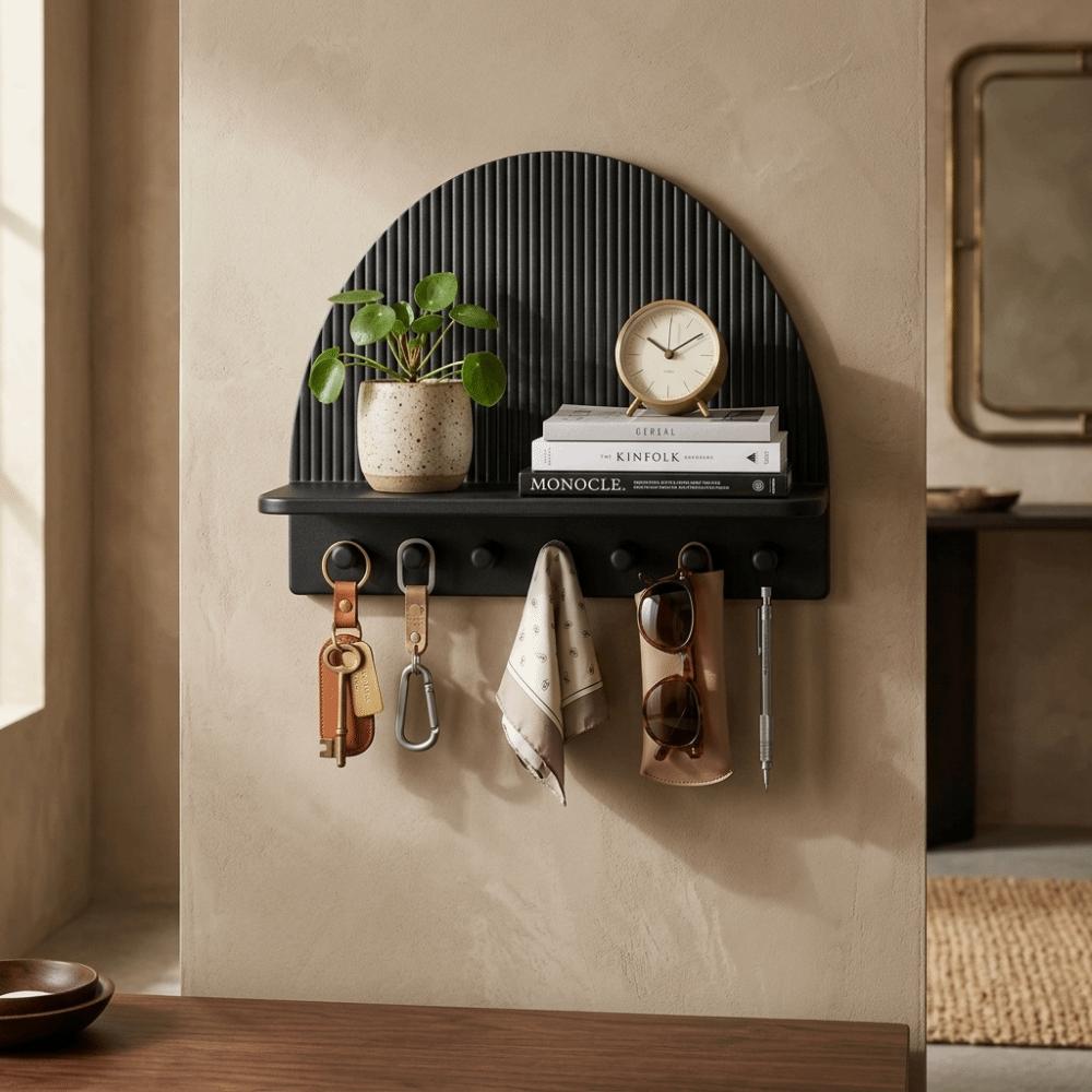 3D Printed Wall Mount Storage Rack Wall Decor Hanging Shelf Door Back Organizer Porch