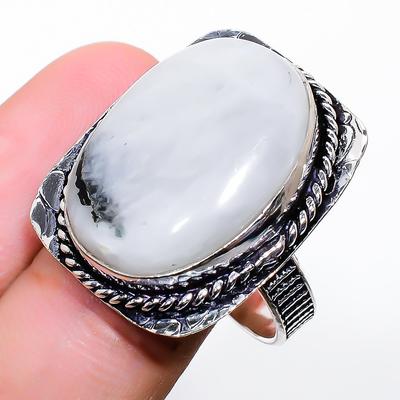 Φυσικός Λίθος Φεγγαρόπετρας Ουράνιου Τόξου Ασήμι 925 Δαχτυλίδι Δώρου Μέγεθος 10 f3u50