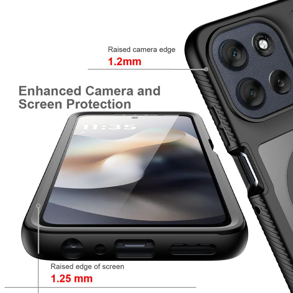 Armor 3IN1 Full-body PC+TPU Case for Motorola Moto G77 G67 G17 G86 G56 G06 G55/35/15/05 Magnetic Shockproof Screen Protect Cover