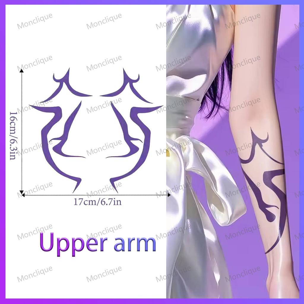 6/1PCS New KPOP Demon Hunters Temporary Tattoos - Rumi & Jinu Set for Cosplay & Christmas | HUNTR/X & Saja Girl Boys Designs