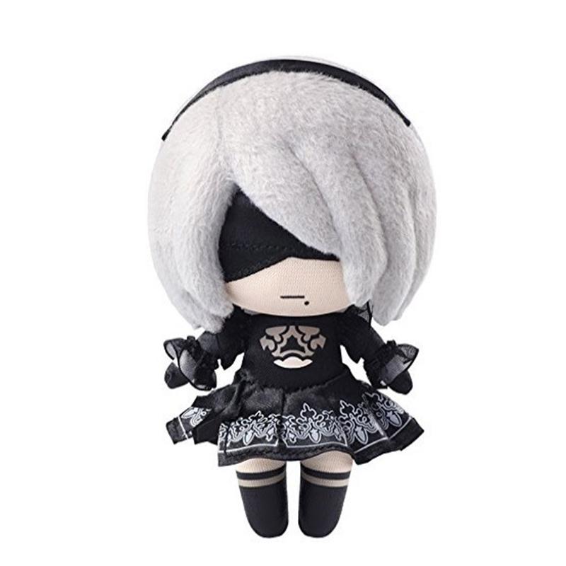 Nier 2B Anime Plush Doll No.9 9S Plushies Anime Game Figure Cute Cartoon Stuffed Toy Christmas Animal Cartoon Doll Children Gift