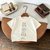 Simple Fashion Girls Short Sleeve Tops Tees Summer Clothing Crewneck Casual Loose Kids Tshirt Toddler Costume Childrens Tshirt