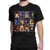 Vintage Mortal Kombat II Tees Genesis Character Select 16 Bit TShirt Retro Gamer Collage T-Shirts Men Cotton Tees Streetwear