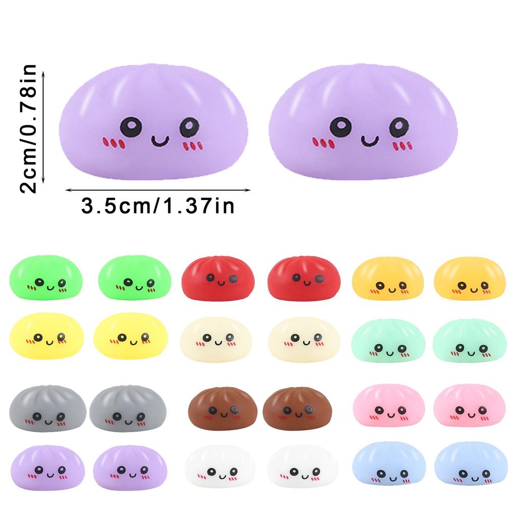 Fidget Squishy Toys Mystery Dumpling Countdown Calendar Blind Box Stress Relief Toys for Kids Adults