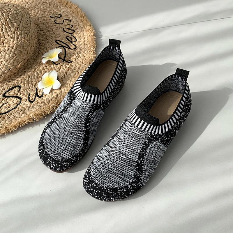 

Мода Женские Повседневные Кроссовки Сетка Дышащие Спортивные Туфли для Женщин Вулканизированная Обувь Летние Женские Носки Обувь для Ходьбы Женская Обувь 41 чёрный