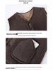 Women's Granular Fleece Vest for Middle-Aged & Elderly - Coffee Color, Sleeveless, Plus Velvet for Spring, Autumn, and Winter
