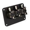 3 Gang Rockers Toggle Switch Panel with 20A 12V 24V Lighted ON Off Switch Car