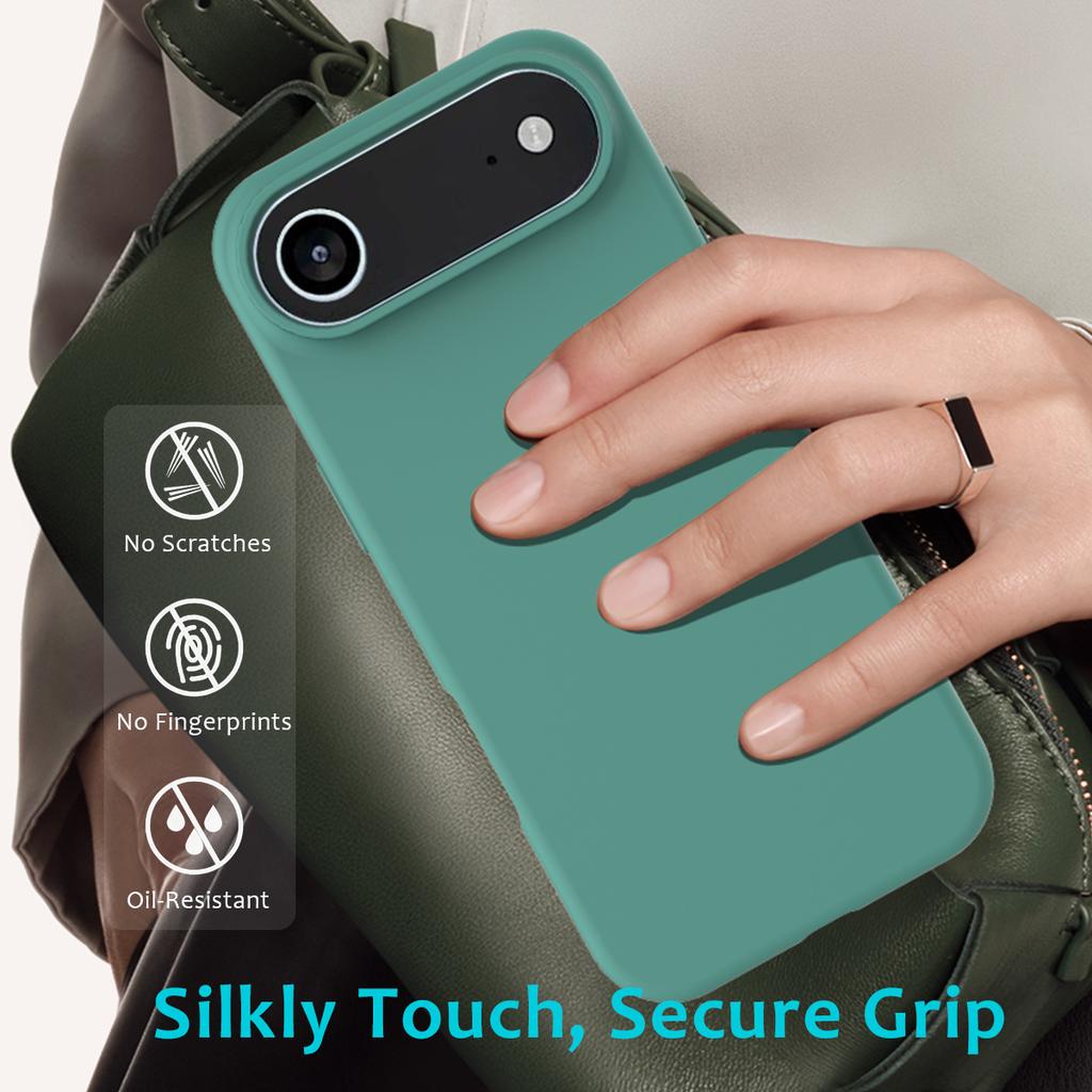 Jednoduchý tekutý silikonový kryt na telefon pro IPhone 17 Air 16 15 14 13 12 Pro Max 17Pro Nárazuvzdorný zadní kryt Shell Capa