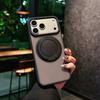 360° Roating Kickstand Ring Holder Matte Case for Magsafe Charge for iPhonne Air 17 16 15 14 Plus 13 12 11 Pro Max Armor Cover