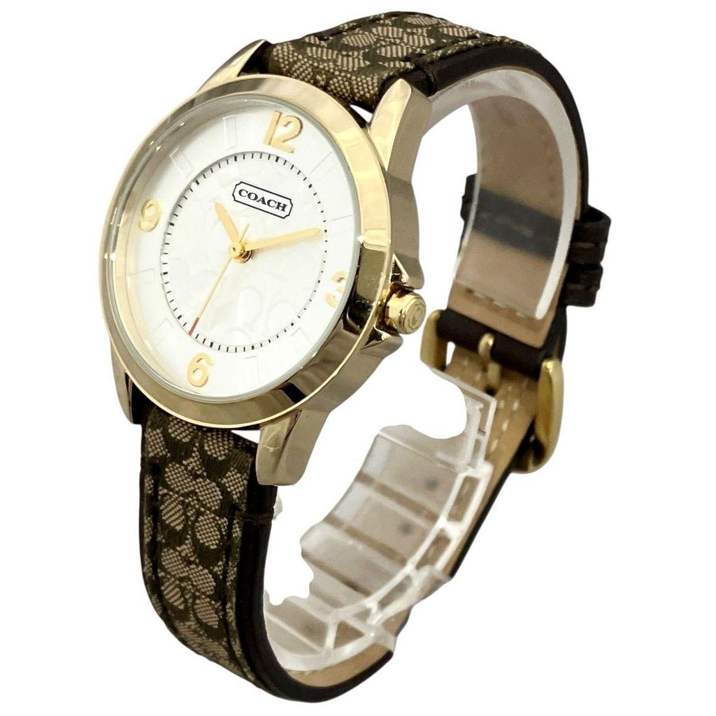 Used Coach COACH watch total weight approx. 28.5g SS quartz silver dial 14501613 ladies