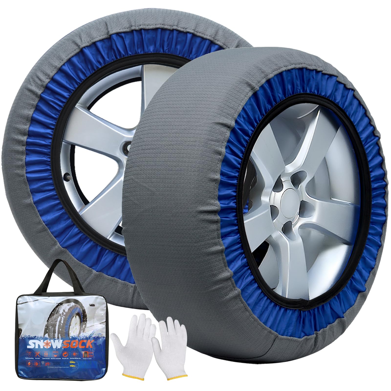 

MASTORE Tire Compliant with Tire Chain Fabric Snow Chains for Passenger Easy Installation and K70 Compatible For other please refer to the size