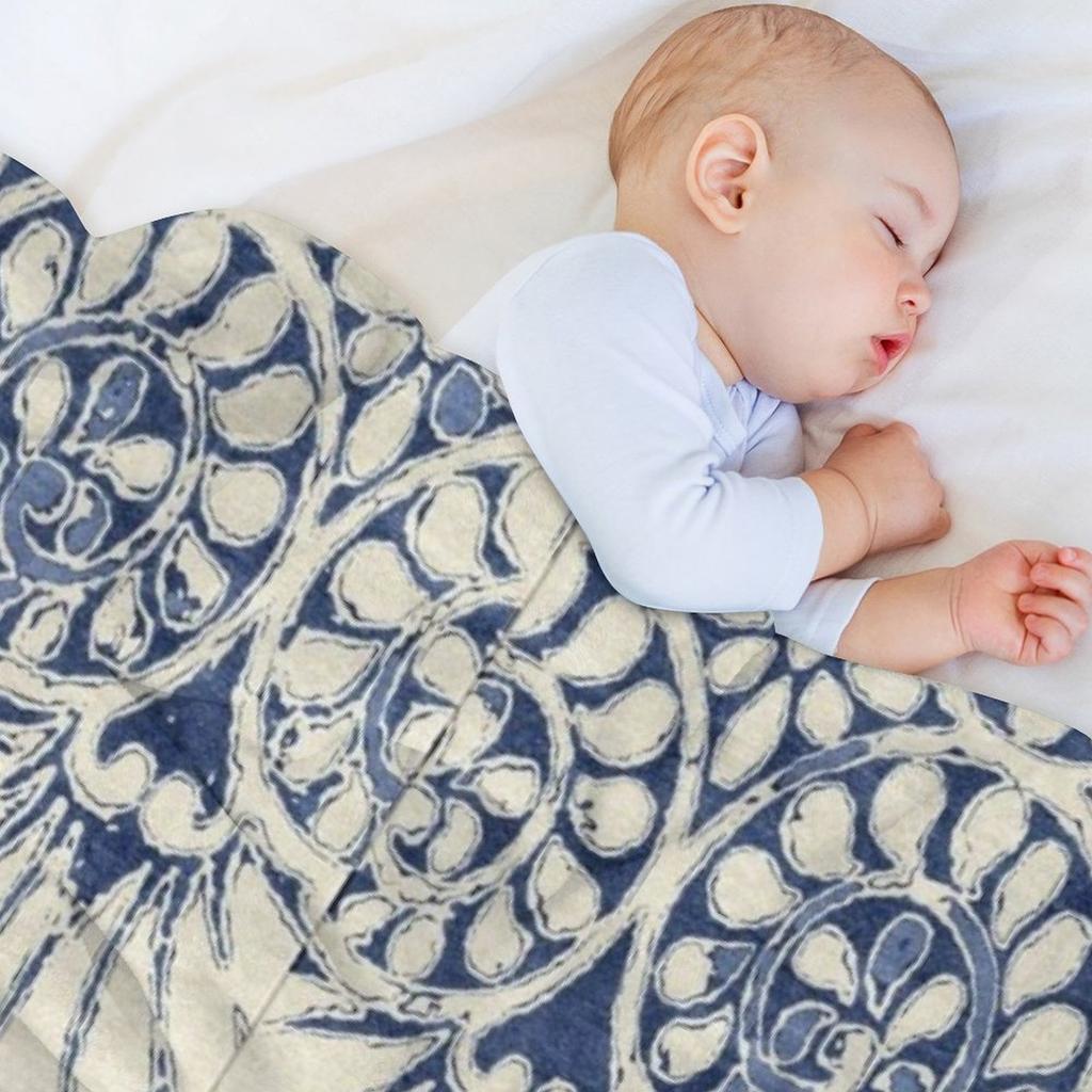 Motif Blue and White Pattern Throw Blanket Sofa Throw Decorative Sofa Warm for Winter for Sofa Blankets