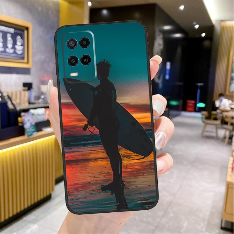 Surfer Surf Hang Loose Shak Case For Oppo A74 A54 A94 A78 A98 A18 A60 A80 A40 A38 A58 A96 A76 A16 A15 A17 A57 A77 A5 Pro