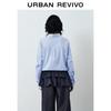 UR2026 Women's Light Blue Plaid Lapel Shirt