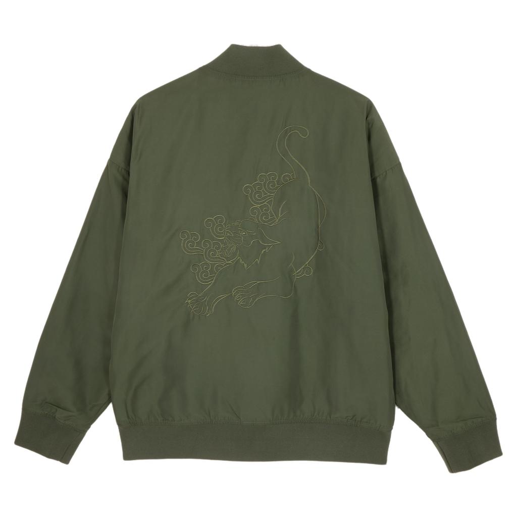 Puma Bz Cc Woven Padded Animal Pattern Zip Jacket Long Sleeve Cotton Coat Unisex Jacket Army-Green 625541-69