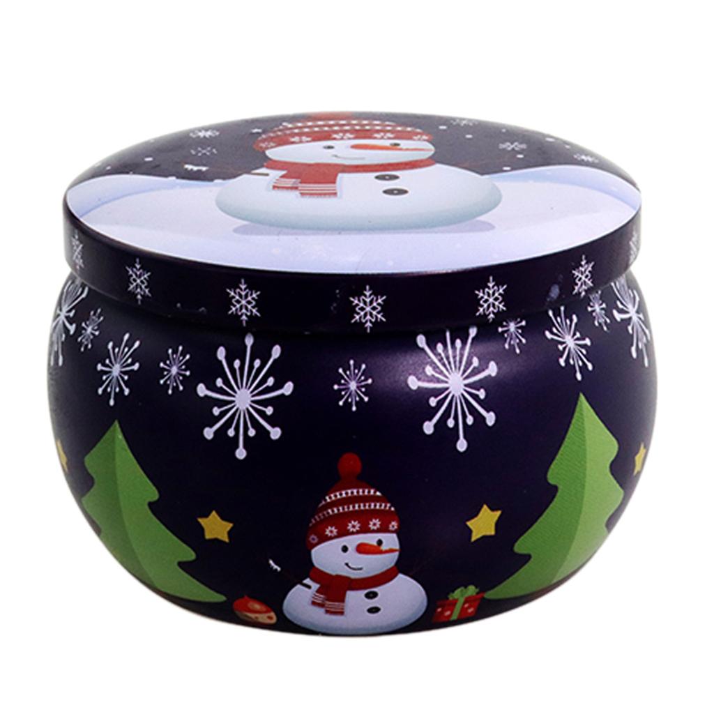 Candle Tins with Lids Christmas Candle Jars Empty Candle Tins for Making Candle Candle Making Jars 8 Style